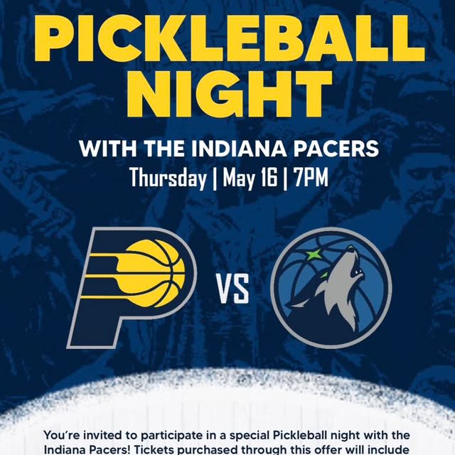 🔥 PACERS PICKLEBALL NIGHT 🔥

Watch the Pacers vs Timberwolves on April 7th and score …
