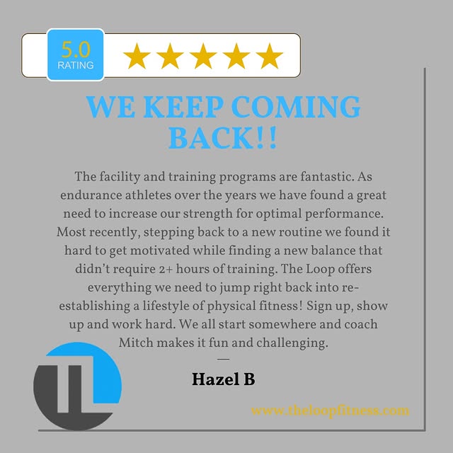 #TheLoopFitness #FiveStarReview #KeepComingBack #ComeJoinUs #CareCommunitySupport