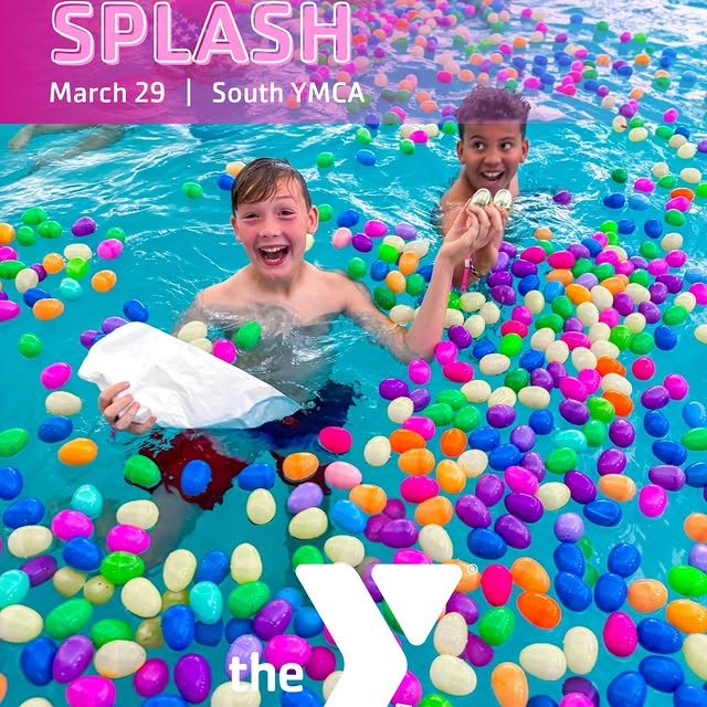 This is what an Easter egg hunt looks like at the Y - Not quiet, not calm, and definite…