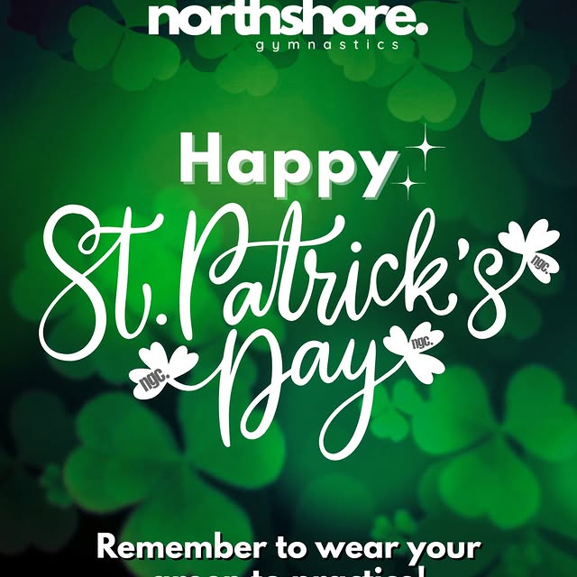 ☘️ Happy St. Patrick’s Day! ☘️

Don’t forget to wear your green to practice today. Wish…