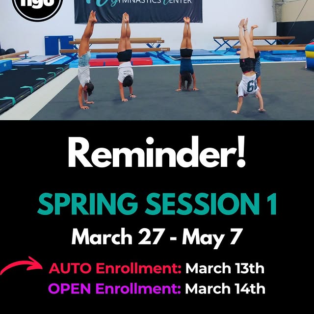 🌸 Spring Session Reminder! 🌸

Our Spring Session runs March 27 – May 7 and includes 6…