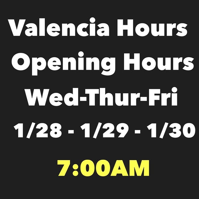 Opening hours will be 7AM for the next three days. Sorry for any inconvenience.