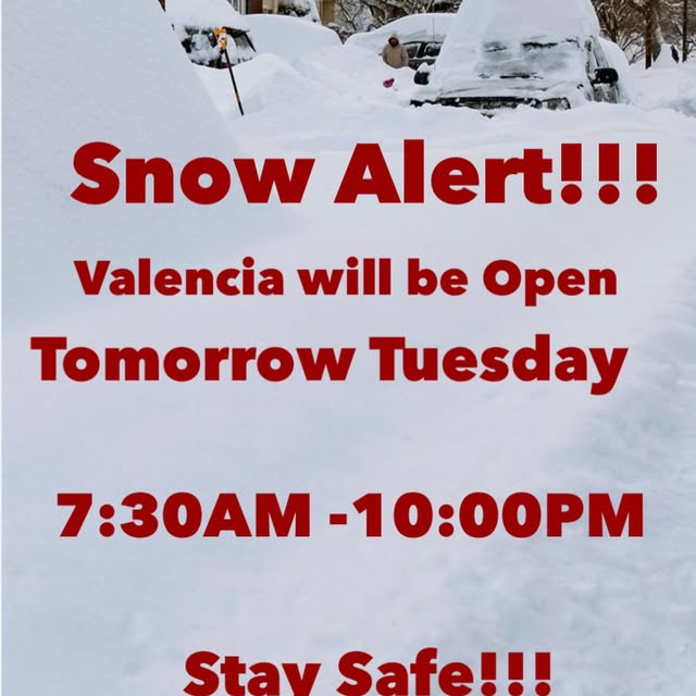 Valencia will be open tomorrow Tuesday 7:30Am -10:00 PM. #valenciafitnessclub #fitfam #…