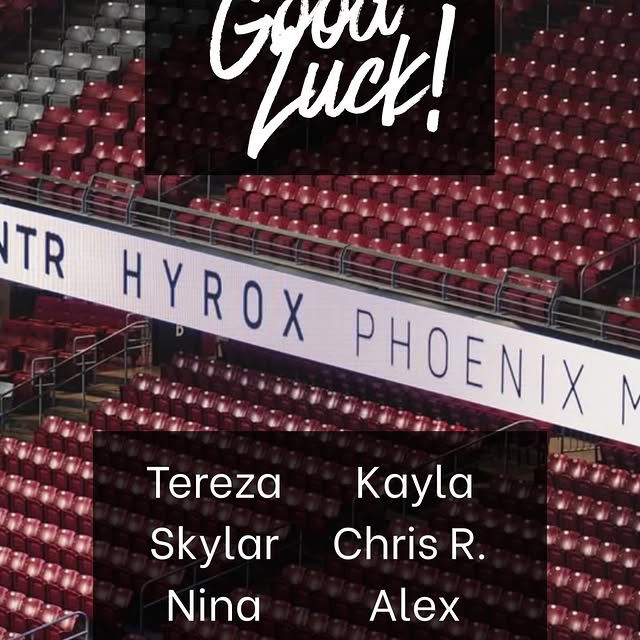 Shoutout to everyone racing at HYROX Phoenix this weekend! 
Go have FUN and show what y…