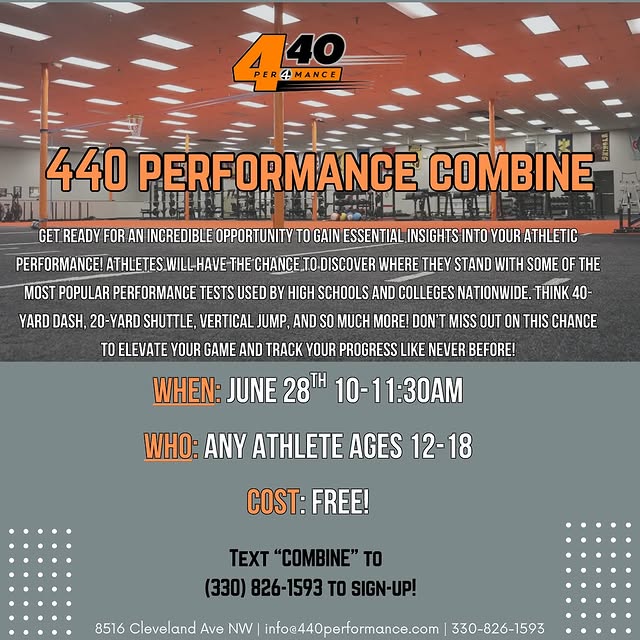 Test your speed and vertical, and see our facility!

This opportunity is FREE for any c…