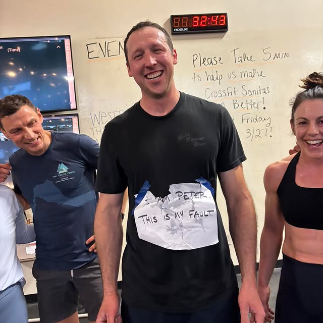 Our March Member of the Month: Peter Sherman!!!!!!

Today we took on Peter’s workout!!
…