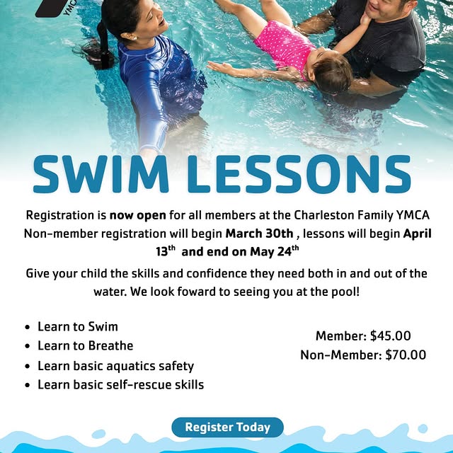 Give your child the skills & confidence they need! Swim Lesson Registration is now open…