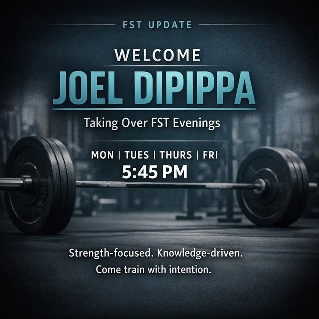 FST is back tonight with Joel DiPippa.

If you’ve been wanting to get stronger, more in…