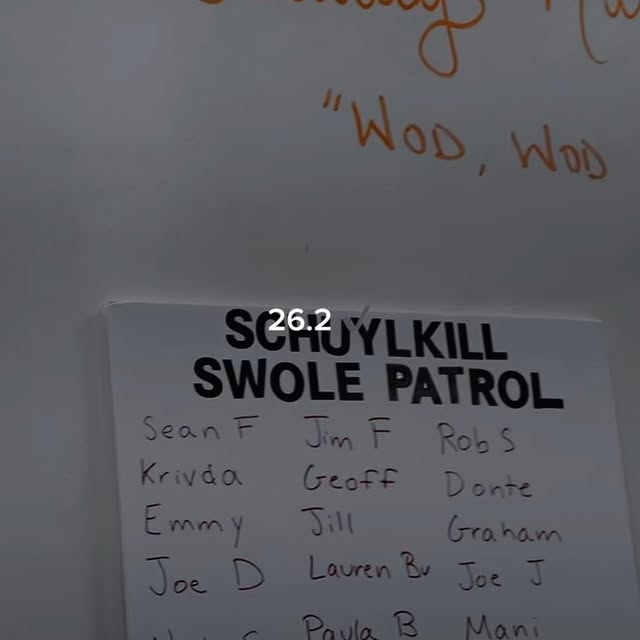 26.2 behind the scenes.
One workout left.
Let’s finish strong — see you Friday. 🔥