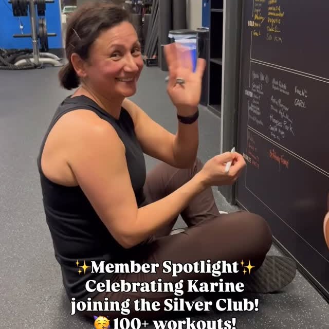 Karine just crushed 100+ workouts and earned her spot in the Silver Club! 🥳💪

Showing…