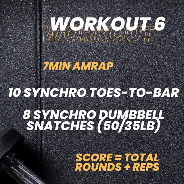 ⚡ OPEN THROW DOWN – WORKOUT 6 ⚡

Event 6 is all about rhythm, communication, and stayin…