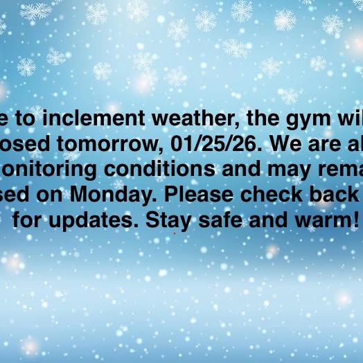 🚨No extended hour access available. Check back for updates! ☃️