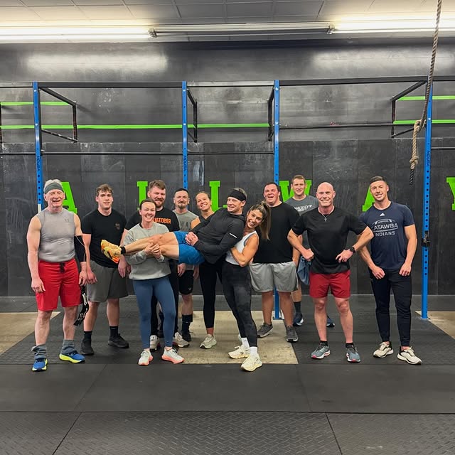 Celebrated coach Daniels birthday today with a fun partner WOD! 
Enjoy our sad attempt …