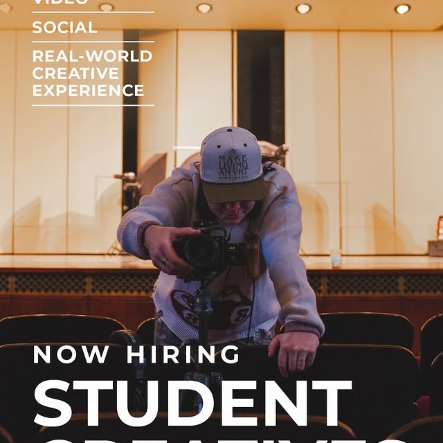 The USD Creative Team is hiring! Have skills in photo, video, or social media content?
…