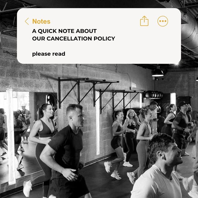 Just a quick reminder about our cancellation policy and why it matters. 

It helps us c…