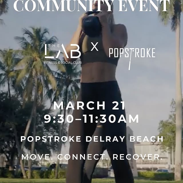 Join The LAB for a fun, feel-good community morning at PopStroke.

Enjoy 2 complimentar…