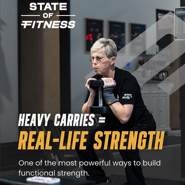 Heavy carries build strength, posture, stability, and real-life resilience. Swipe to le…