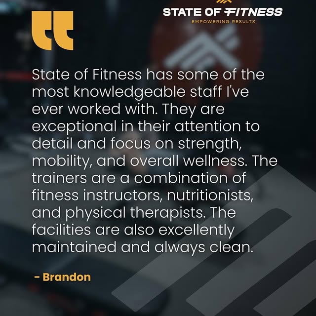 Your results are built by the team that coaches you. At State of Fitness, expert guidan…