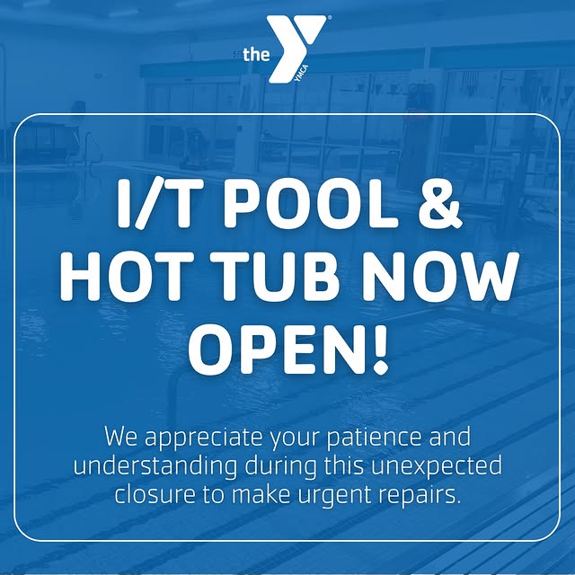 Good news! The I/T pool and hot tub are back up and running. 🙌