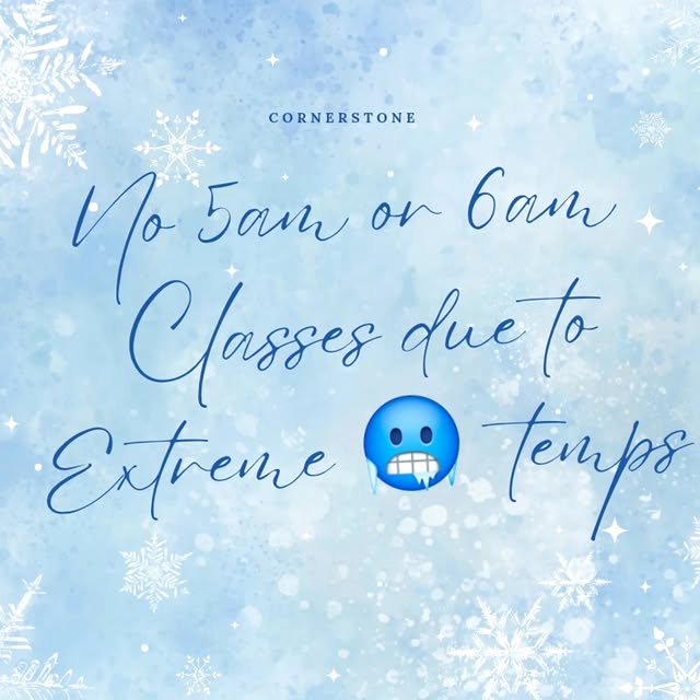 2/13/2025 due to inclement weather we will not open for 5am or 6am Classes this morning…