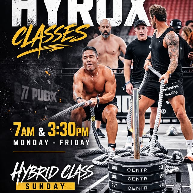 🔥 COACH-LED HYROX 🔥

Ready to level up your engine?

Join our coach-led HYROX trainin…