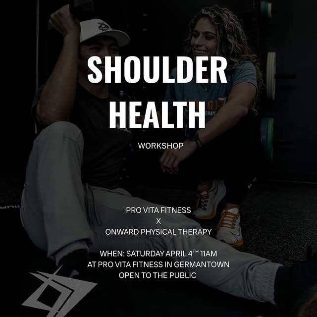 Keep your shoulders doing what you love—pain-free.

Join us for a Shoulder Health Works…