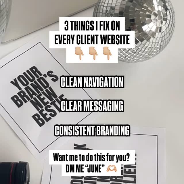 3 things I always fix on every client website 👇🏼👇🏼👇🏼

⚡️Clean, simple navigation
…