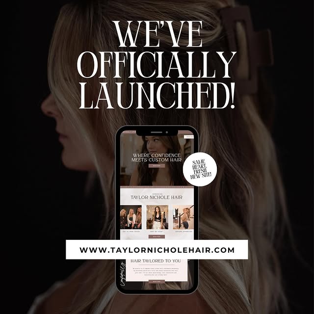 It’s launch day for @taylornicholehair and I’m so excited to share this one! 💻✨✂️

Cre…