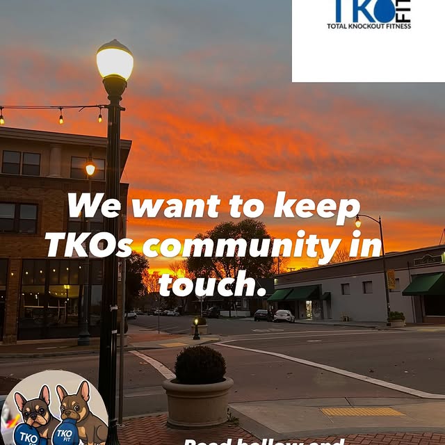 Hey TKO fam 💛
As many of you know, our gym will be closing at the end of this month. …