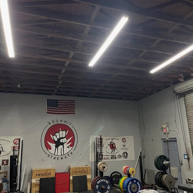 LEDs installed in back of gym. The ones in the front will be installed soon. They look …