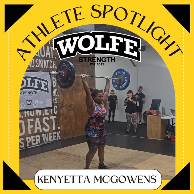 ATHLETE SPOTLIGHT ✨

Kenyetta McGowens started general strength training with us in May…
