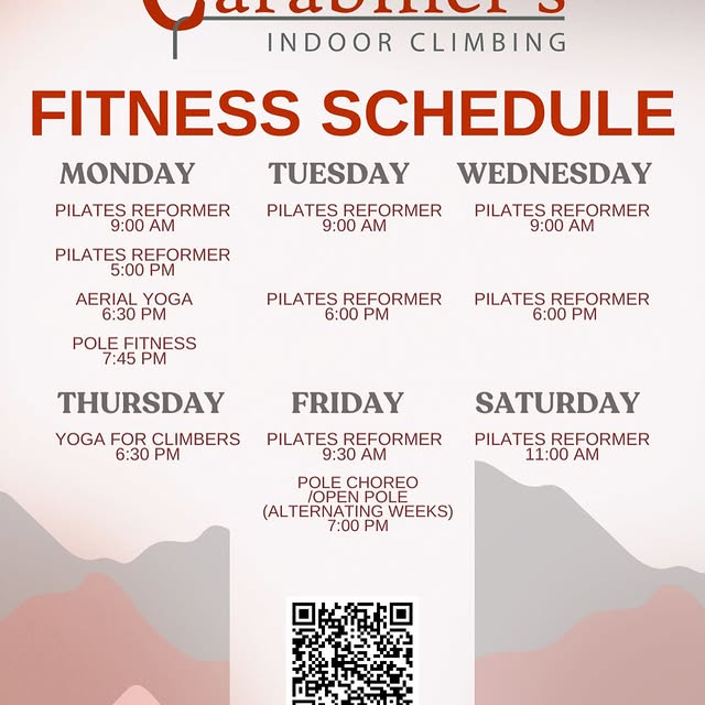 New Fitness Schedule!