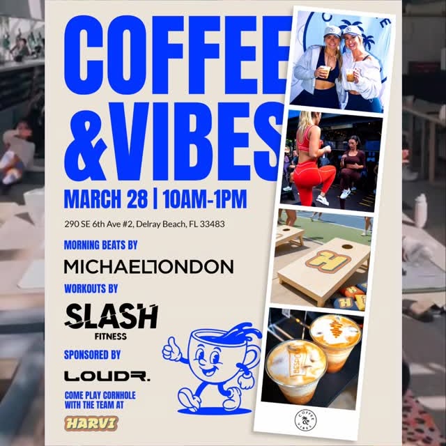 Delray, @hey.harvi is showing up on March 28.

We’re excited to be part of @coffee.vibe…
