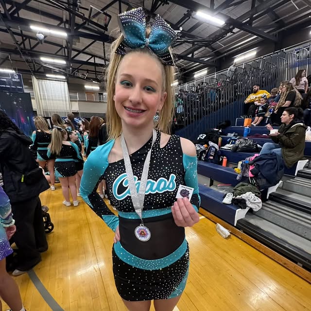 Congratulations Olivia on your best tumbling win at Coast2Coast🥇✨️🎉