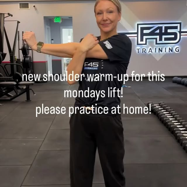 Happy Monday F45 QA! 💪 
Reminder to warm up properly before class! 
#f45 
#f45training…