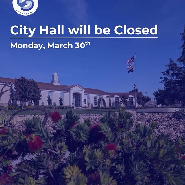 City Hall will be closed on Monday, March 30th, in observance of a State holiday.

✅Tra…