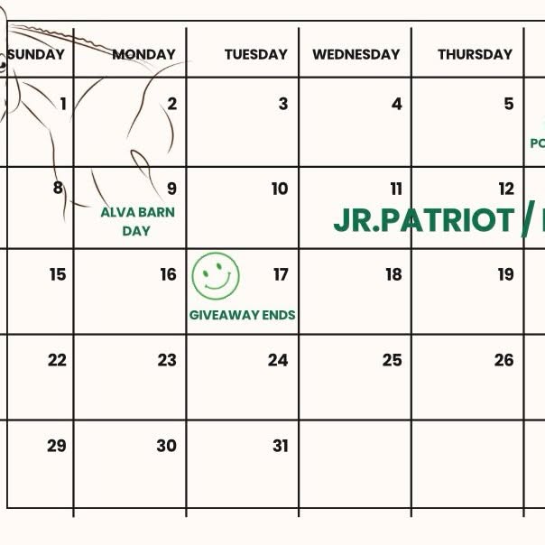 • MARCH EQUISCOPE SCHEDULE •
Stay ahead with a few of our April dates! 
April 9-11 East…