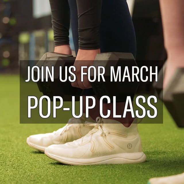 Strong glutes change everything.

Join us for one of our March Pop Up classes... Glutes…