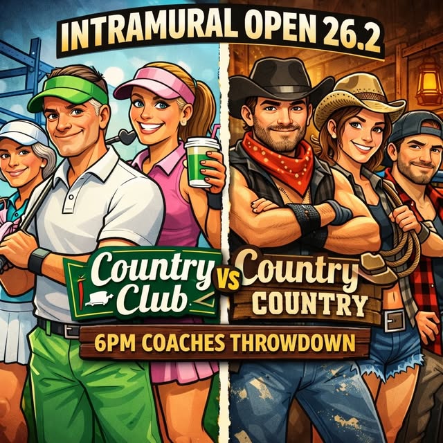 🚨 INTRAMURAL OPEN 26.2 – COACHES THROWDOWN 🚨

This week we’re turning up the heat at …