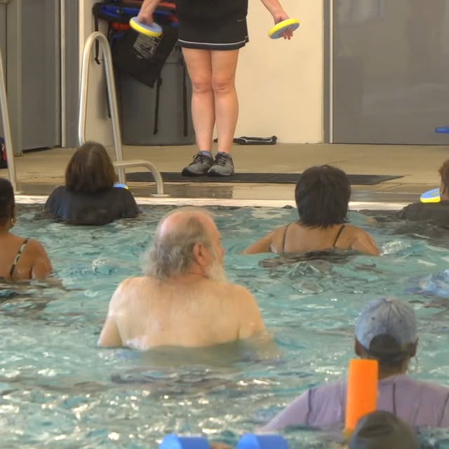 Looking for a workout that’s effective and easy on your body? Our water aerobics classe…