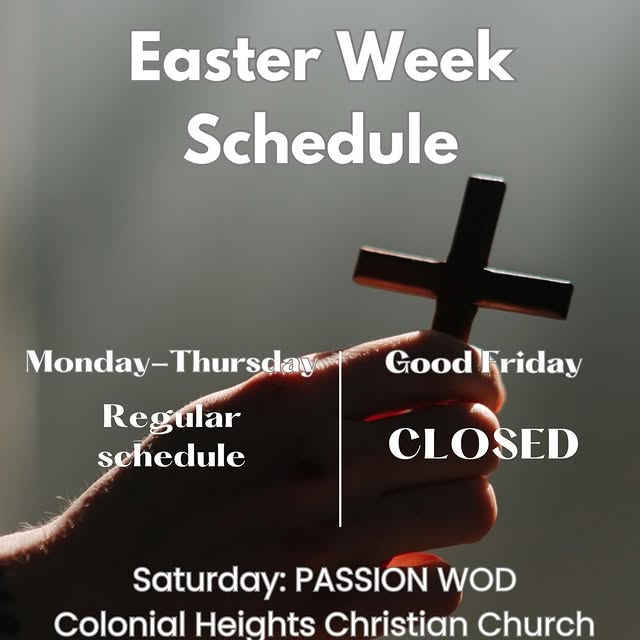 Schedule changes for Easter Weekend