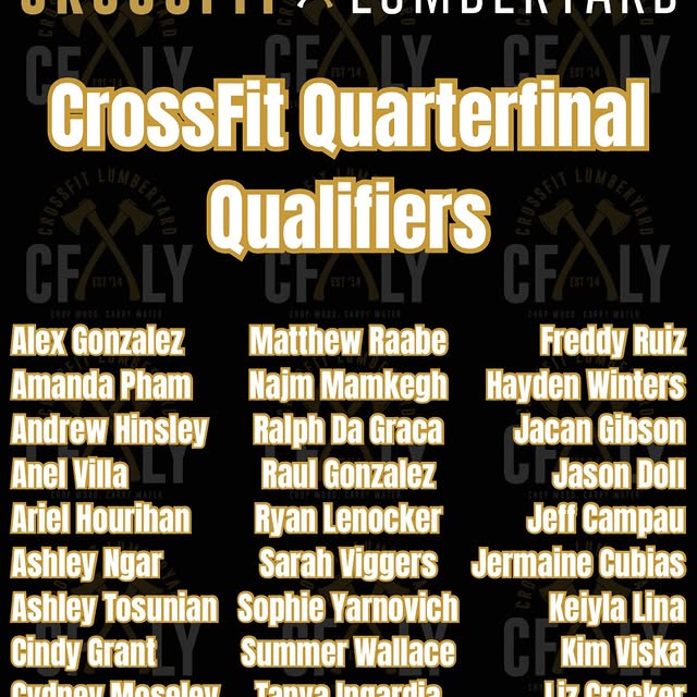 We had 30 individuals qualify for the CrossFit Quarterfinals this year!
That’s pretty d…