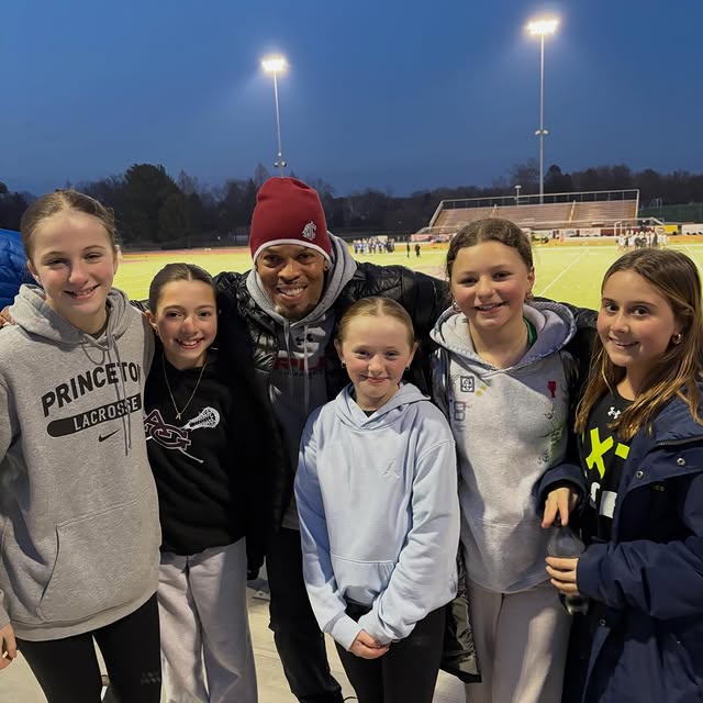 Ran into these future stars at the AG lax game tonight. Good luck at your tournament th…