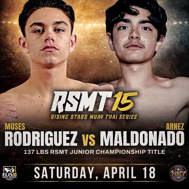 Moses Rodriguez fights Arnez Maldonado for the 137 lbs RSMT Championship Title! 

Moses…