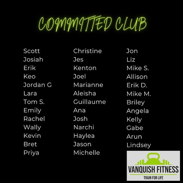 The Committed Club🖤💚

These members showed up, did the work, and stayed consistent. T…