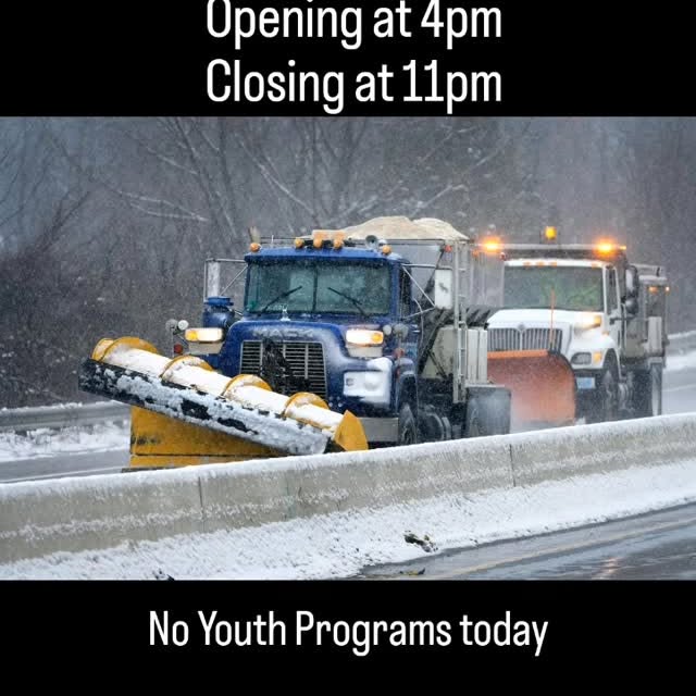 Still got energy after shoveling your driveway? We'll be open at 4pm! Come get your eve…