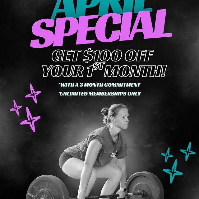 🔥 APRIL SPECIAL 🔥

Take $100 OFF your first month when you sign up this April! 💪

✔️…