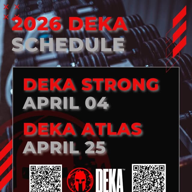 🔥 DEKA IS COMING 🔥

Get ready to test your limits and bring the energy 💪

📅 April 4…