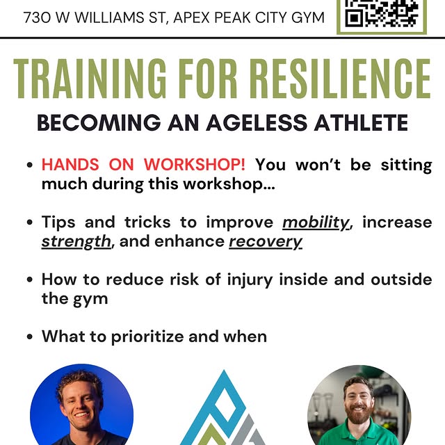 Are you interested in learning how to optimize your training to become more resilient?
…