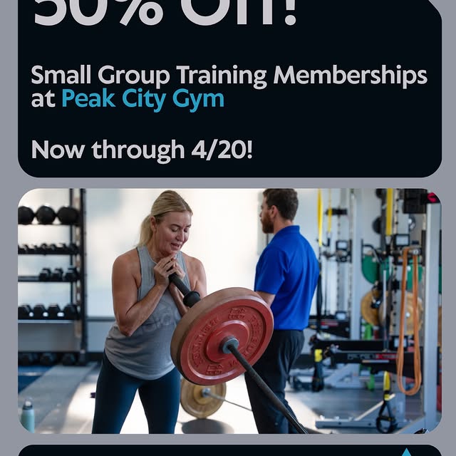🔥 RIGHT NOW through 4/20 you can get 50% off your first month of a Small Group Trainin…